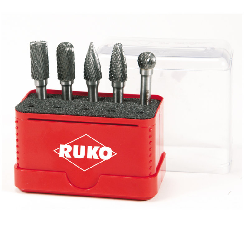 RUKO Hartmetall Frässtift Satz 5-tlg.